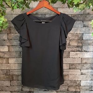 Ann Taylor Black Blouse SP